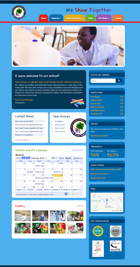 Anns Grove Primary Website Refresh Screenshot